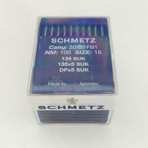 正宗德国进口蓝狮机针DPX5 SUK DP*5SES双针套结厚料车针10包价格