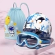 Кака синий + очки для плавания + сумка для плавания [набор из трех предметов для плавания]