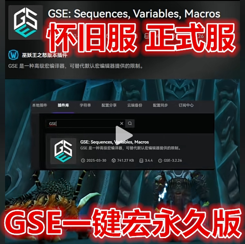 魔兽世界时光服正式服黑夜GSE一键输出宏手动按纯GSE