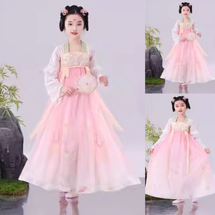 满庭芳浣溪沙如梦令儿童古风汉服女舞蹈表演胭脂装桃花笑古典舞