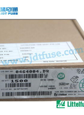 0464004.DR 熔断保险丝力特Littelfuse 4A/250V 464系列高温保险
