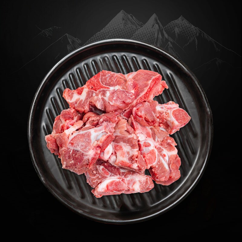 生态慢养黑猪肉颈骨块带肉率30+%