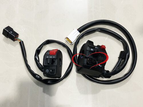 适用BJ500-6A大魔鬼502C摩托车左右组合开关大灯启动喇叭转向开关