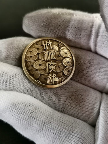 DIY财布扣黄铜装饰立体浮雕