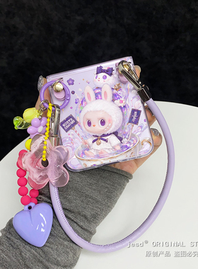 ins可爱小怪兽适用小米MIXFlip2华为Pocket2折叠屏PuraX手机壳N3Flip三星Zflip7荣耀VFlip高级感紫色novaFlip