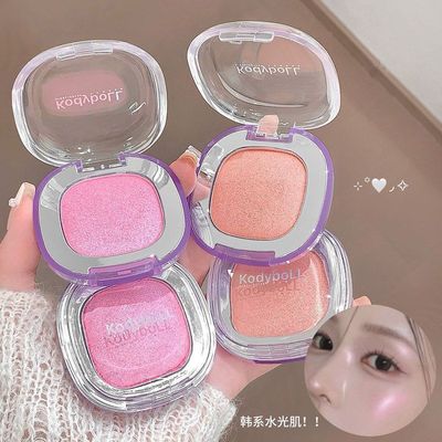 KodyboLL清透焦点高光粉氛围感爆闪珠光细闪立体提亮高光腮红一体