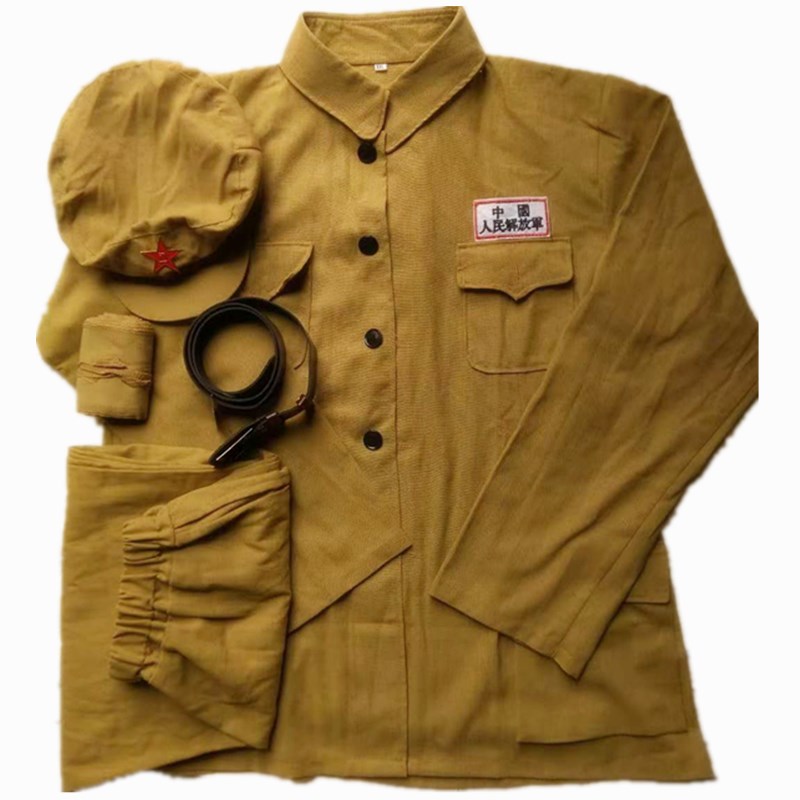 49式50老式套装抗美援朝红军衣服解放志愿军抗战80年代怀旧演出服