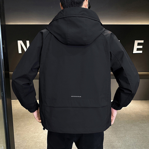 @店主风-冲锋衣春秋季工装连帽长袖夹克外套3502-P125控178图片