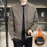 店主风直播二棉加棉外套棒球领棉衣工装夹克男JM2220-P100，男装夹克，电商D246