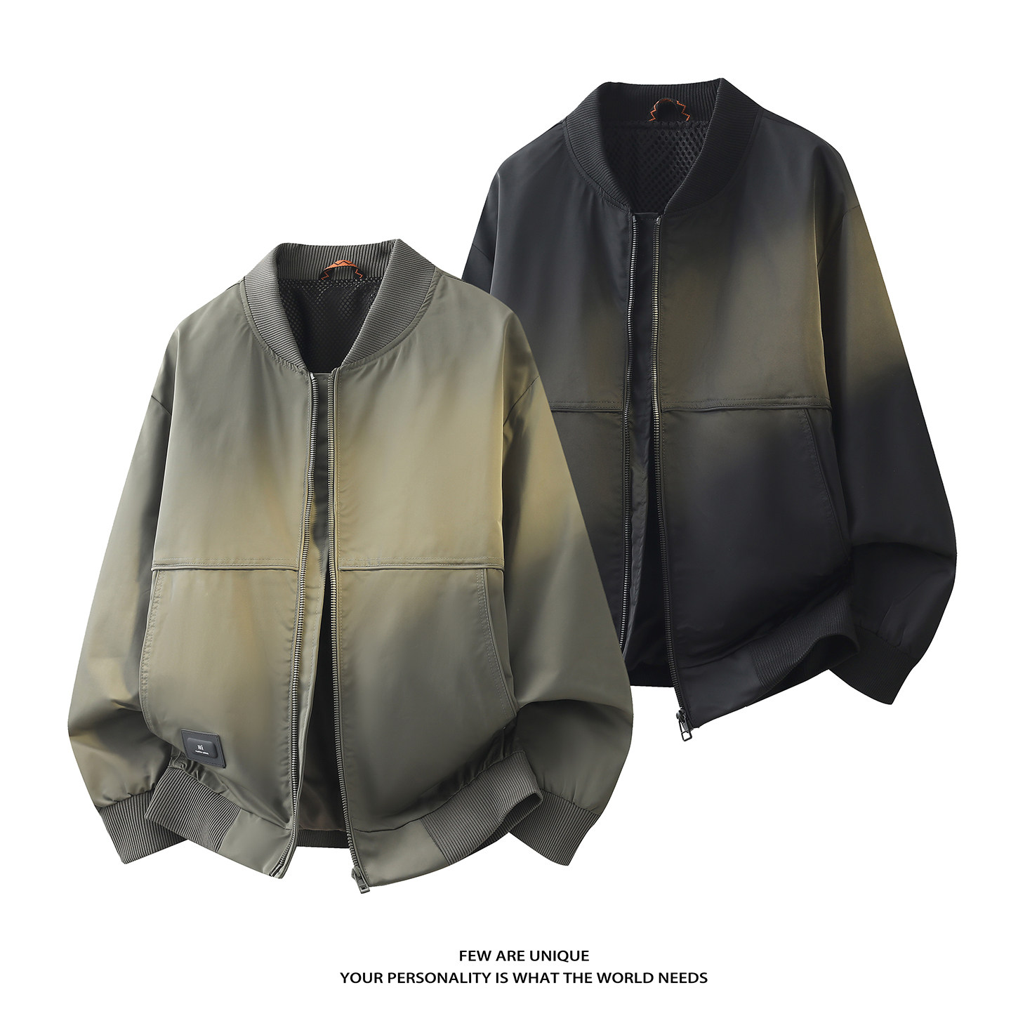 平铺3D-2026春秋新款男士外套定制棒球领工装夹克男1902-P105,男装夹克,电商D246