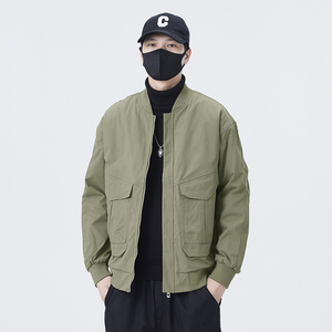 无影墙  男士外套棒球领工装夹克男2220薄款P90有二棉加厚P100图片