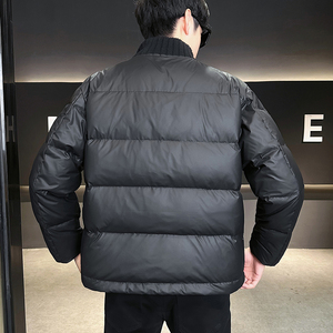 @标90绒 皮衣针织外套羽绒服立领男外套YR882-P260图片
