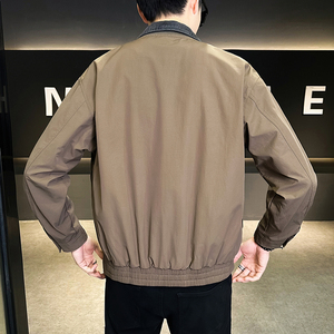 @店主-2026抖音男士假两件牛仔工装夹克外套25801-P115图片