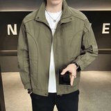 抖音2025春装男士外套棒球领工装夹克男6038-P80，男装夹克，电商D246