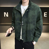 @店主-2025春装抖音男士扎染特殊面料工装夹克外套25803-P145，男装夹克，电商D246