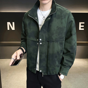 @店主-2025春装抖音男士扎染特殊面料工装夹克外套25803-P145图片