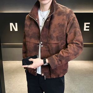 @店主-2025春装抖音男士扎染特殊面料工装夹克外套25803-P145图片