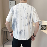 @店主扎染设计男士高克重圆领渐变短袖T恤半袖85232-P48，男装T恤，电商D246