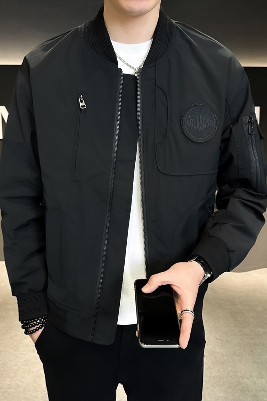 店主风男士飞行服外套2025新款棒球领潮牌工装夹克58126-P110,男装夹克,电商D246