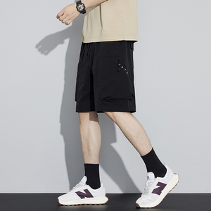 夏季短裤男工装松紧五分裤休闲运动薄款8317-P45限价卷99图片