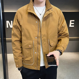 @店主风-抖音设计感春秋季工装立领长袖夹克外套JK108-P85，男装夹克，电商D246
