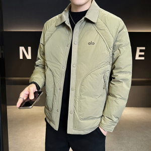 @标 抖音 外套羽绒服拼接拼色高级感男外套9829-P185图片