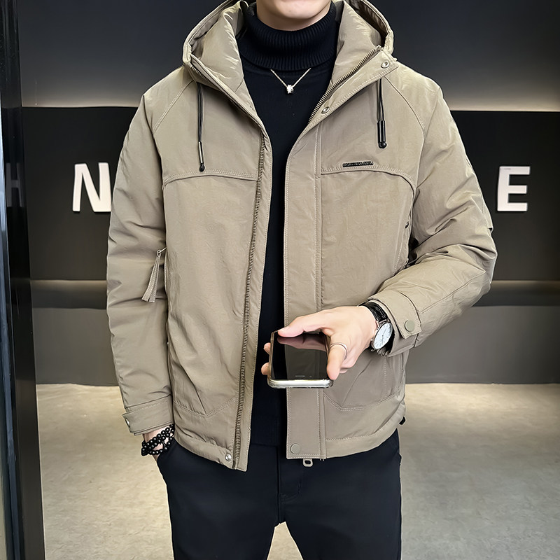 @标2025新款外套羽绒服冲锋衣男连帽工装外套1080-P185,男装夹克,电商D246