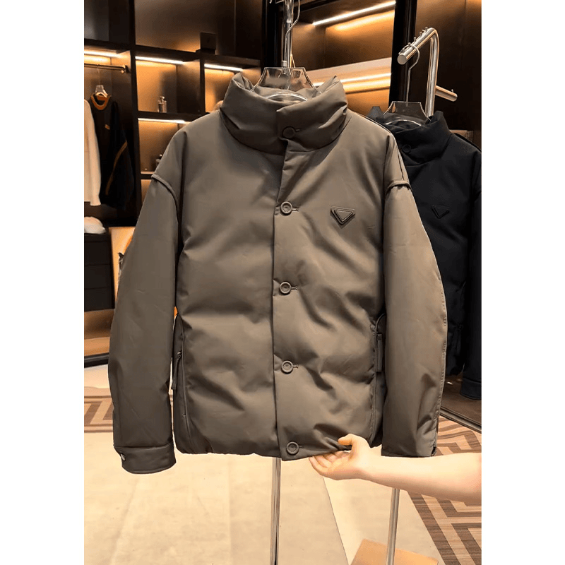 网图@白鹅绒-黑武士轻奢百搭外套羽绒服潮流立领男上衣YR100-P260，男装羽绒服，电商D246