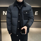 @新标90-美式新款外套羽绒服假两件拼接潮流男上衣8322-特P120，男装羽绒服，电商D246