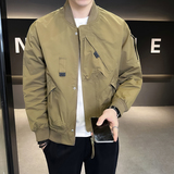 店主风2024春秋新款男士重工外套棒球领工装夹克男JK115-P110，男装夹克，电商D246
