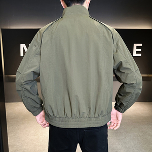 @店主-2025春秋装装拼接男士立体裁剪工装夹克外套6616-P105图片