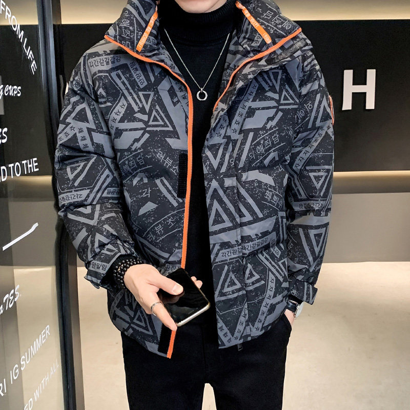 @店主风-冬季新款撞色图案潮流棉衣男时尚上衣-MY519-P105,男装棉衣,电商D246