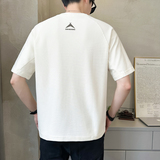 肌理感罗马布男士高克重拼接圆领短袖T恤半袖T518-P4878，男装T恤，电商D246