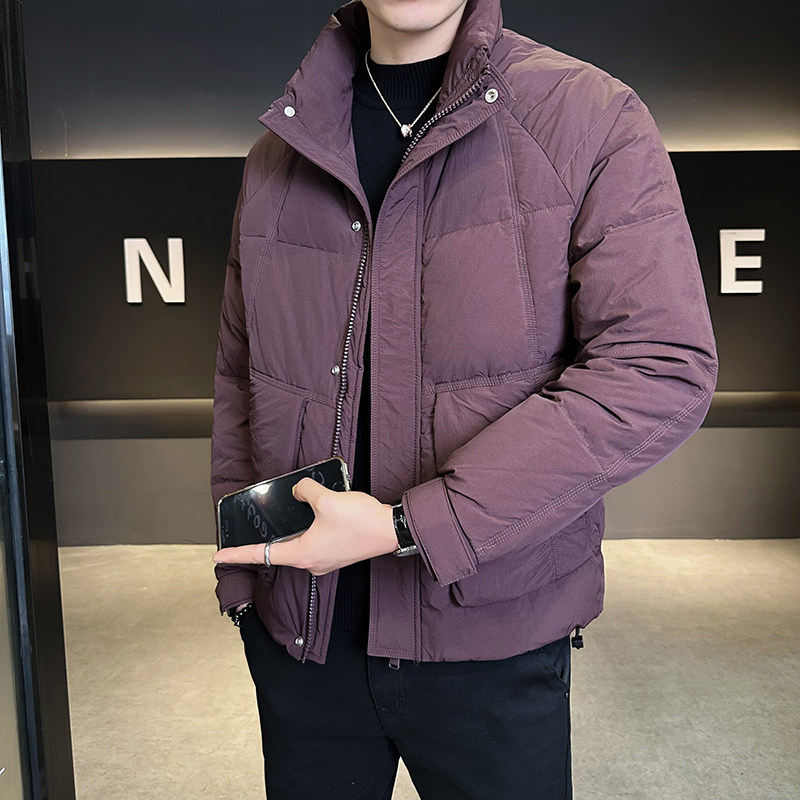 @标 2025秋冬新款立领工装羽绒服潮流男外套1067-P155图片