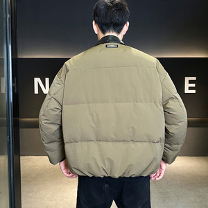 @标 巴恩风翻领工装老钱羽绒服潮流男外套905-P195图片