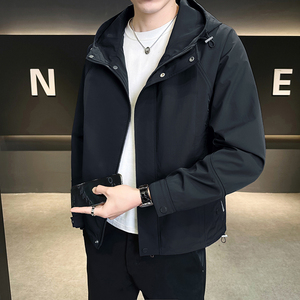 @店主风-冲锋衣春秋季工装连帽长袖夹克外套12512-P105控158图片