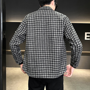 @店主风-抖音工装格子春秋季新款翻领长袖夹克外套JK139-P80图片