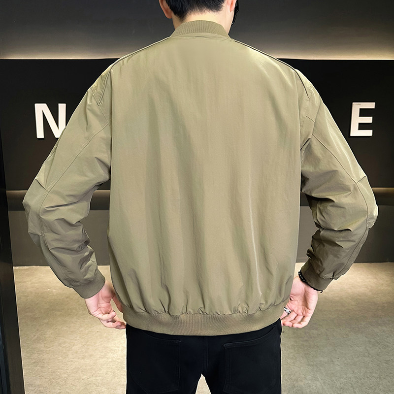 抖音2025春装男士外套棒球领工装夹克男8702-P105,男装夹克,电商D246