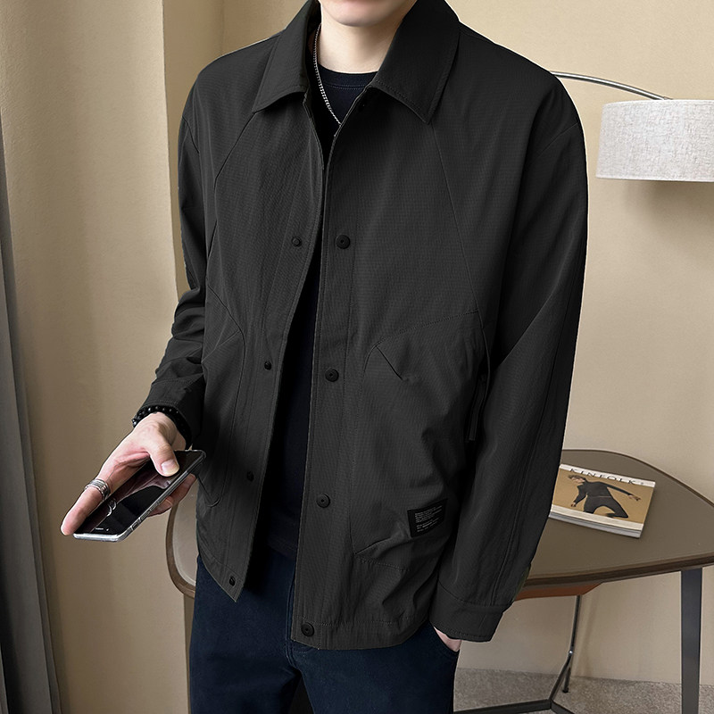 店主风  定制面料2026春秋男士设计感外套工装夹克男6811-P95图片