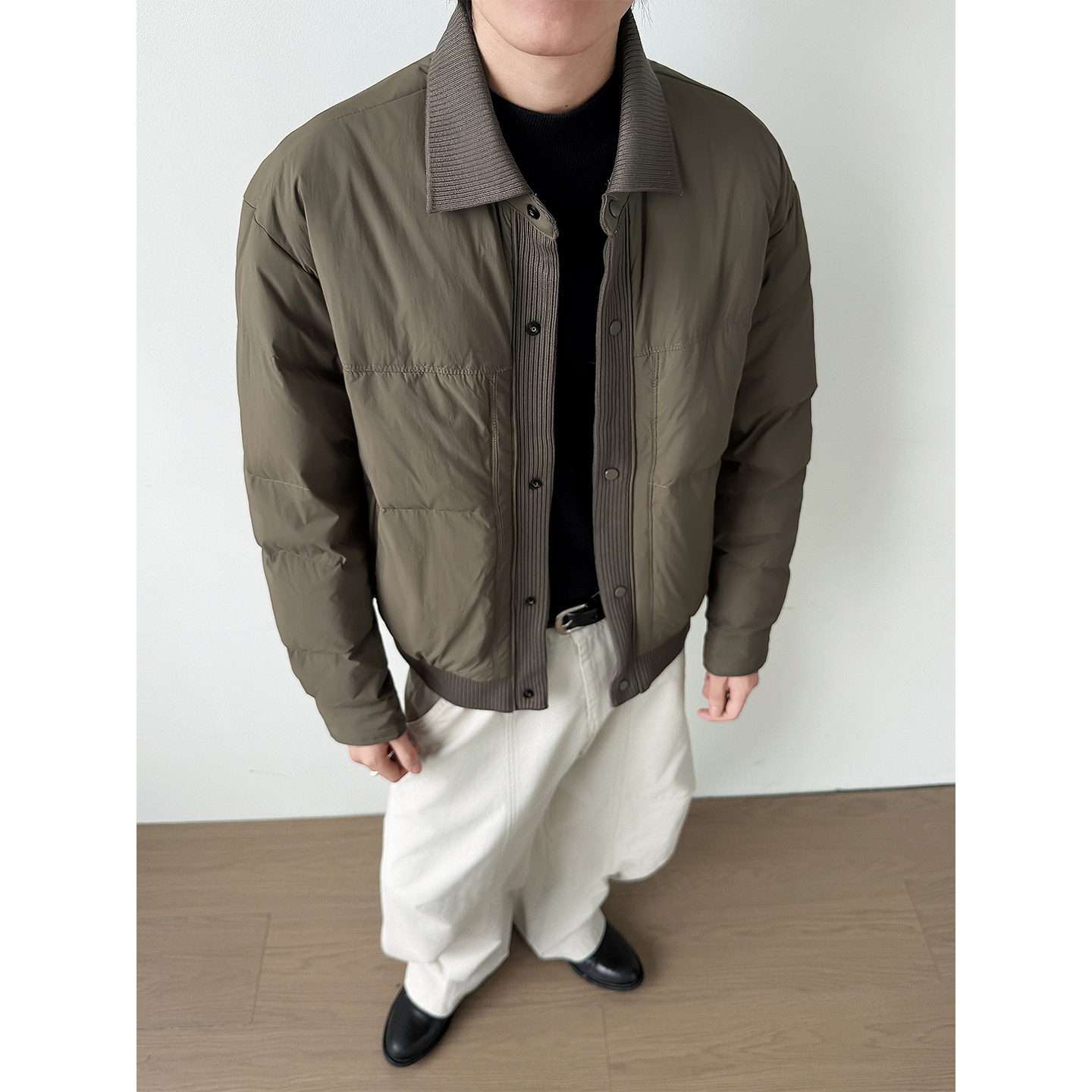 @标美式针织拼接2025新款外套羽绒服设计感男外套88072-P195,男装羽绒服,电商D246