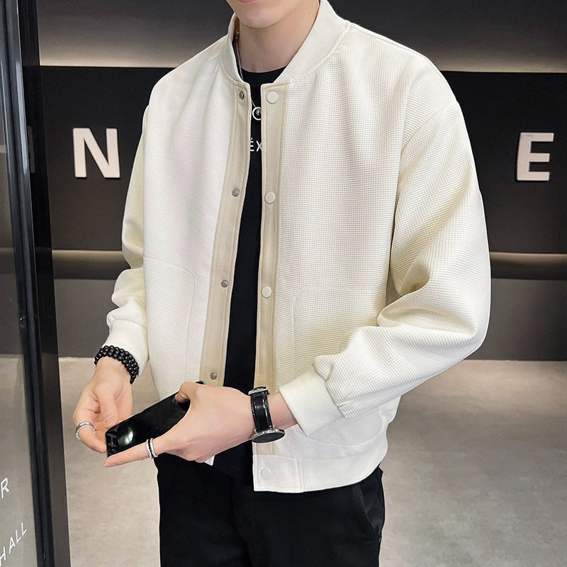 @店主风-针织设计感春秋季工装棒球服长袖夹克外套1207-P105图片