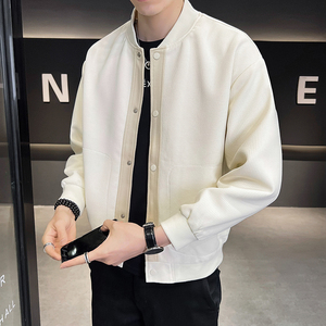 @店主风-针织设计感春秋季工装棒球服长袖夹克外套1207-P105图片