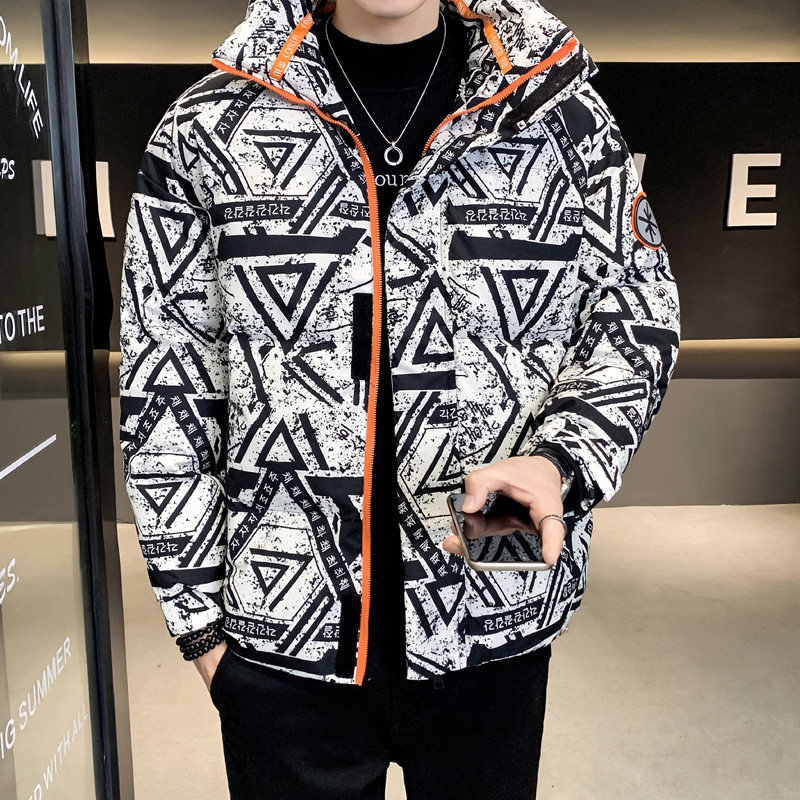 @店主风-冬季新款撞色图案潮流棉衣男时尚上衣-MY519-P105,男装棉衣,电商D246