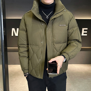 @店主风-肌理感特殊面料羽绒服潮流男立领-9095-P180