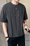 原版面料定制提花男士高克重刺绣圆领短袖T恤半袖T516-P50，男装T恤，电商D246