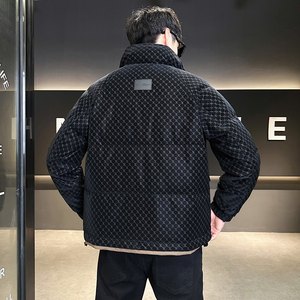 @店主风-满印冬新款白鸭绒皮衣羽绒服潮流男35005-P185图片