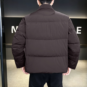 @新标90 针织拼接外套羽绒服设计高级感男外套YR892-P245图片
