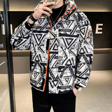 @店主风-冬季新款撞色图案潮流棉衣男时尚上衣-MY519-P105，男装棉衣，电商D246