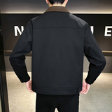 @店主高级感夹克工装翻领撞色拼接外套JK142-P95控148，男装夹克，电商D246