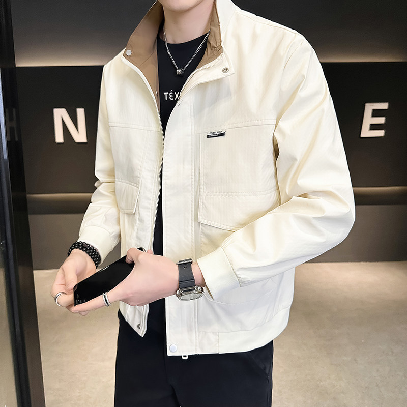 @店主-男士高端新面料拼接工装拼色夹克外套6202-P110,男装夹克,电商D246